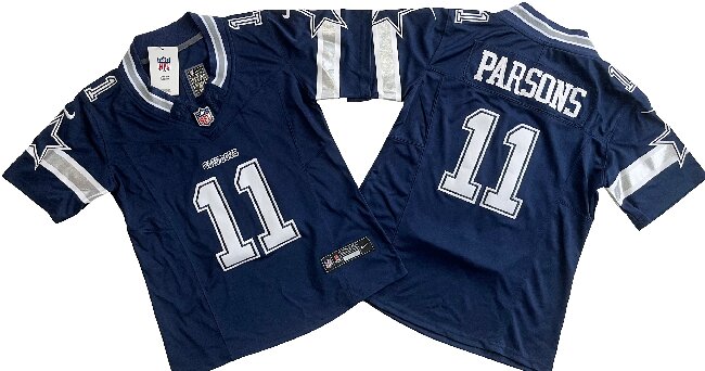 Youth  Dallas Cowboys #11  Micah Parsons Navy  F.U.S.E. Limited Stitched Jersey(Run Small)