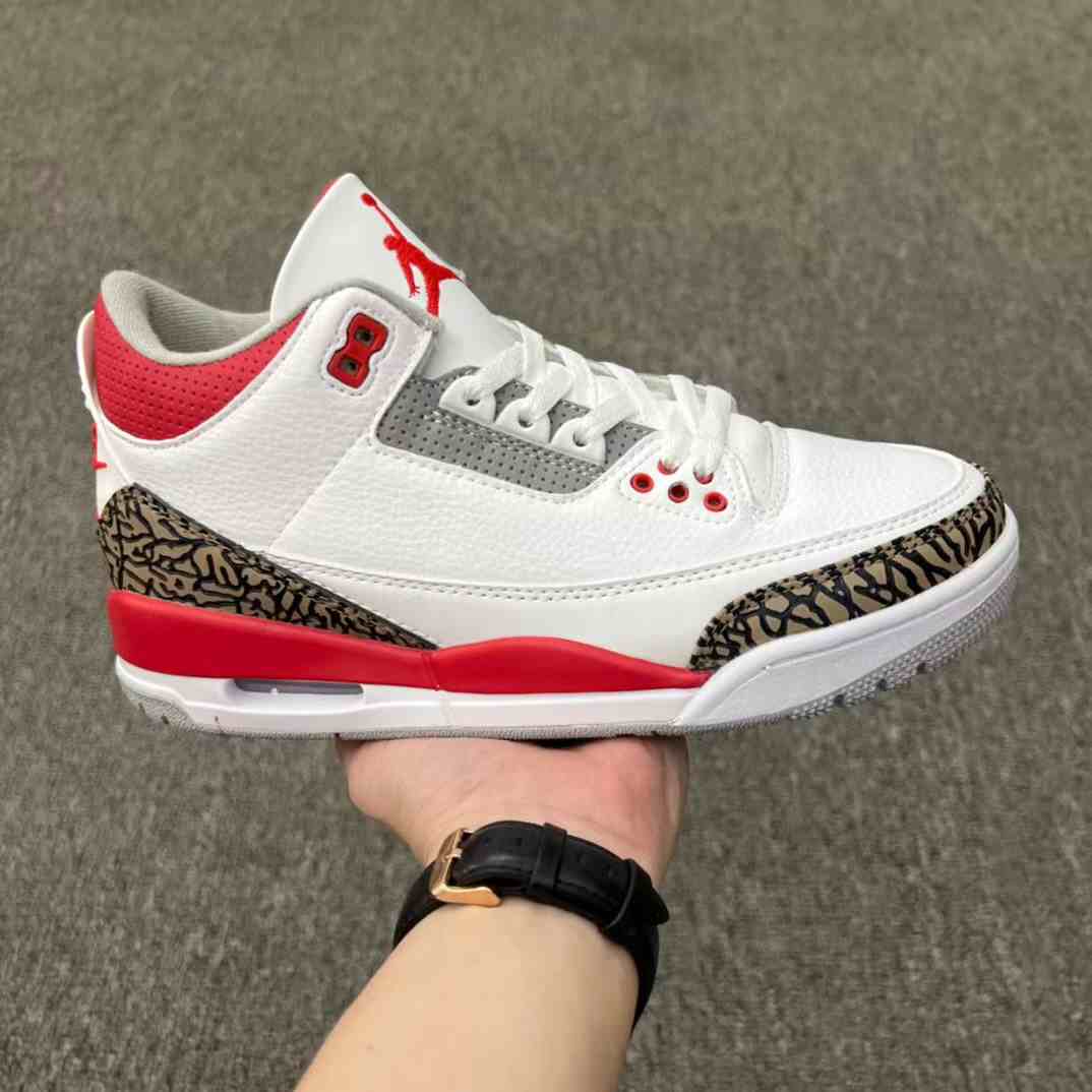 Air Jordan 3 Flame Red  us7-us13 Men's shoes
