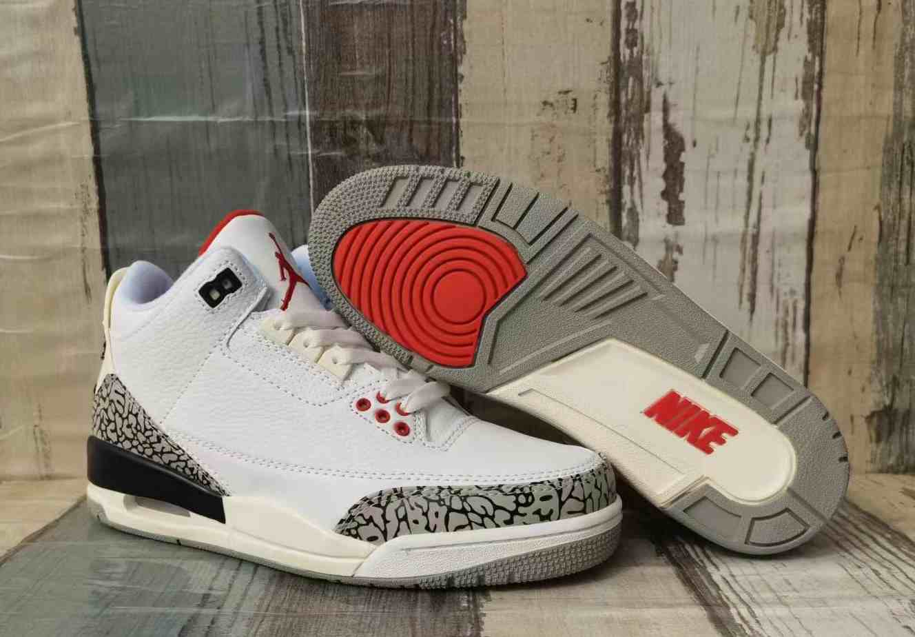 Air Jordan 3  White us7-us13 Men's shoes