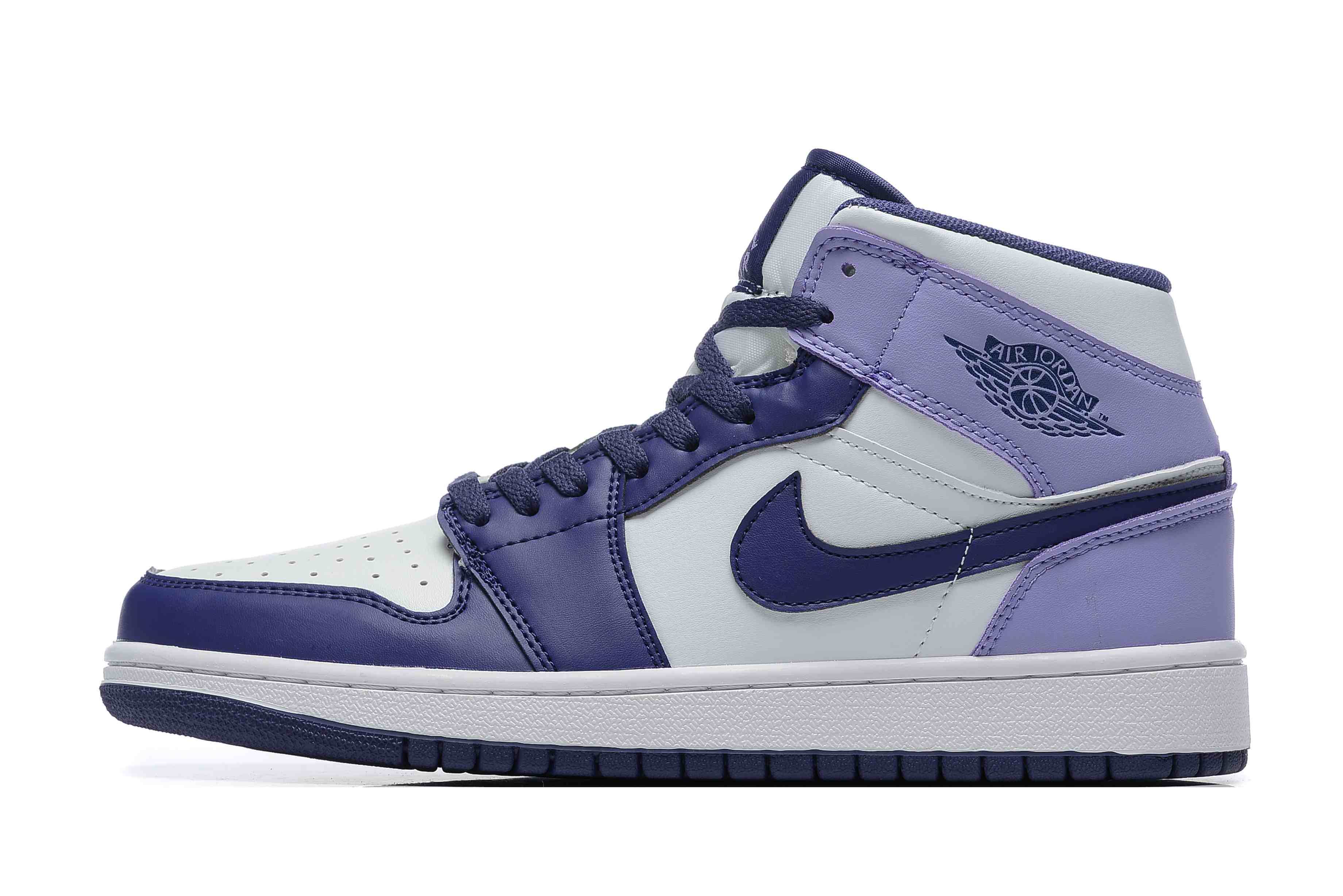 Air Jordan 1 White Purple Blue   us5.5-us12 Women's shoes