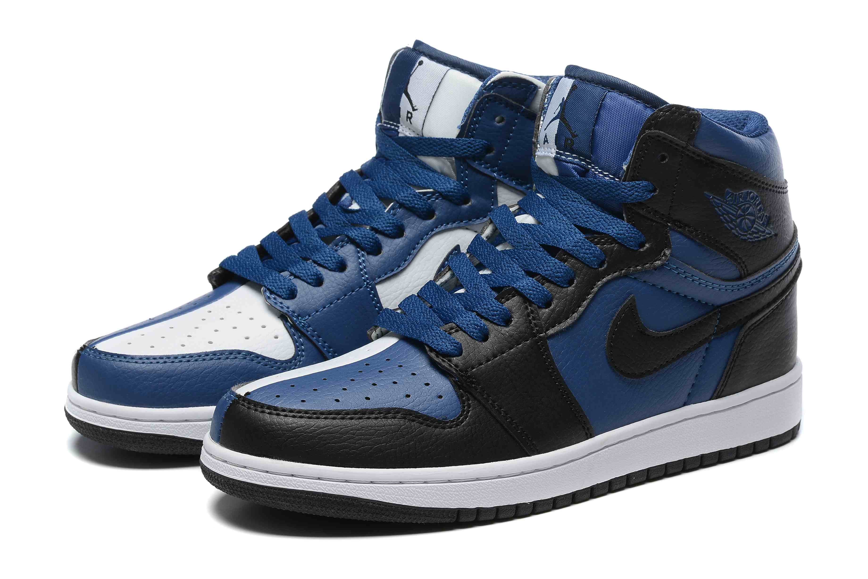 Air Jordan 1  Blue White Split With Patch Cool Base Stitched Joker  us5.5-us11 Men's shoes