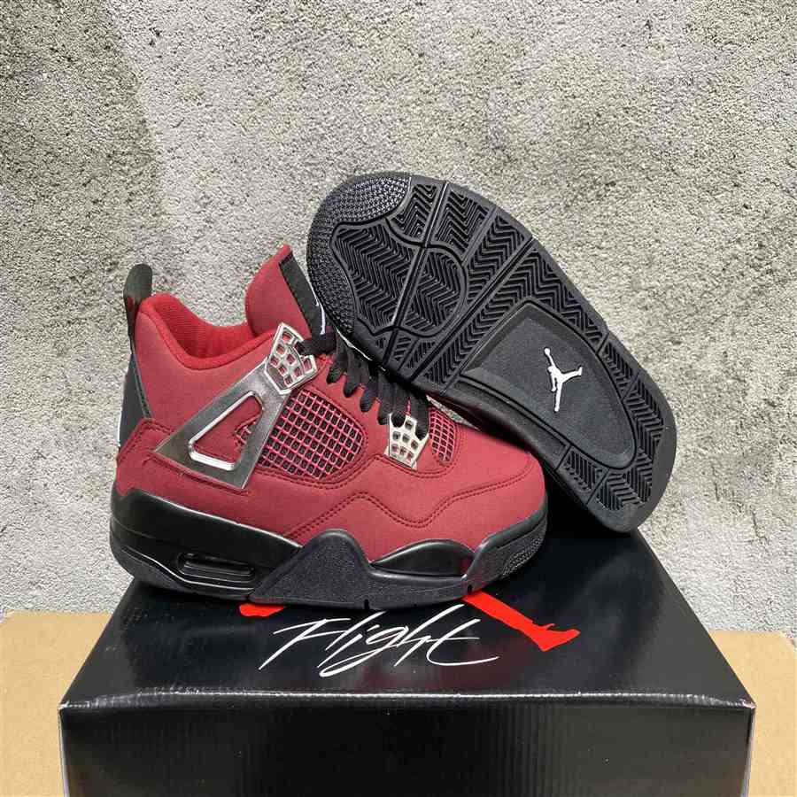 Air Jordan 4 Wine red us5.5-us13 Men's shoes