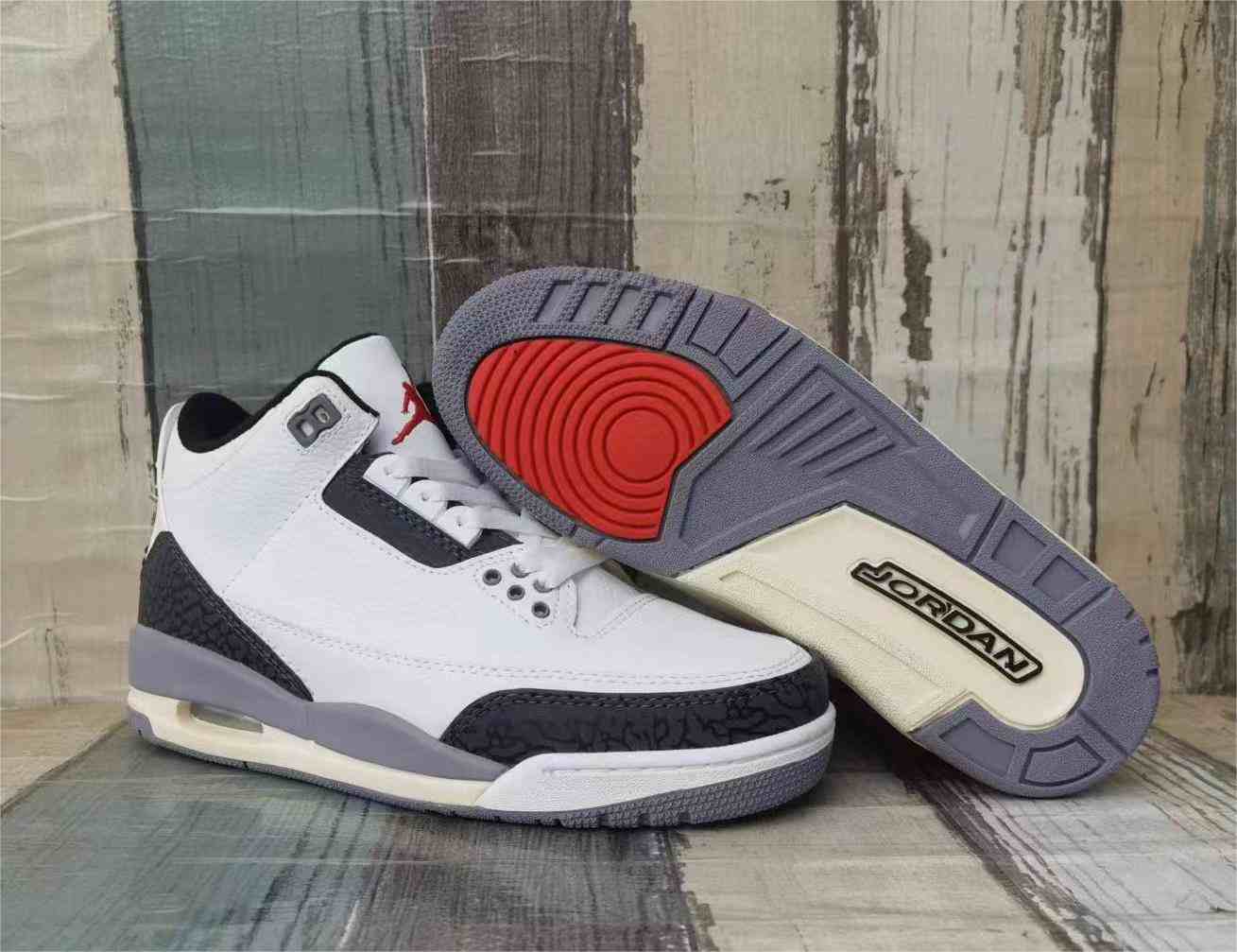 Air Jordan 4  White Grey us8-us13 Men's shoes