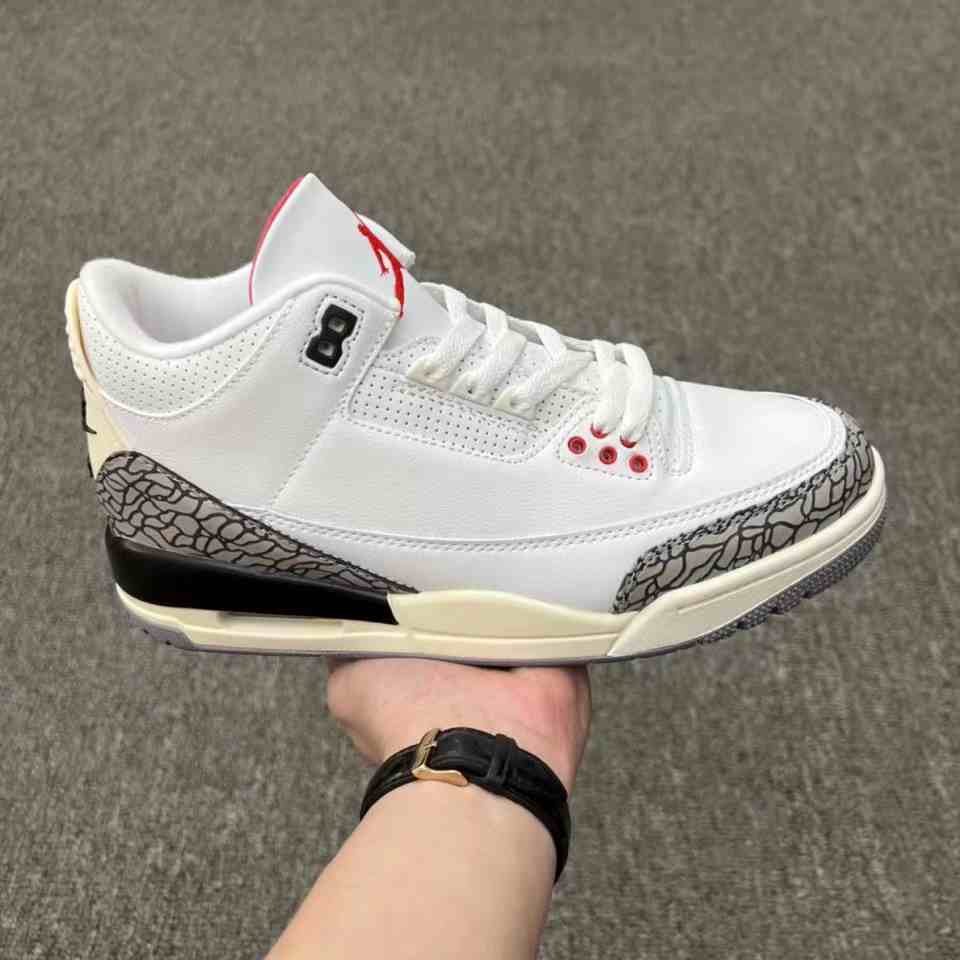 Air Jordan 3 White Black US5.5-US8 Women's Shoes (2)
