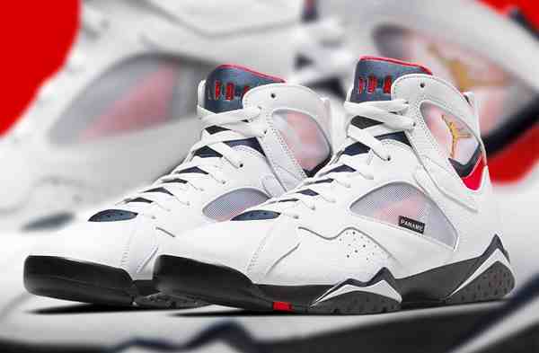 Men's Running Weapon Air Jordan 7 Retro Flint White Shoes 003