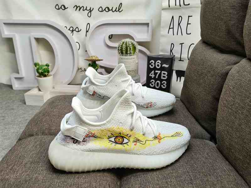 New Adidas Yeezy Boost 350 V2 Carbon Grey Release us5.5-us11 shoes 3