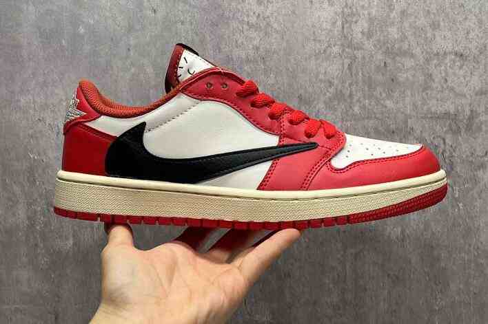 Men's  Air Jordan 1 Red White Shoes us5.5-us13 Shoes