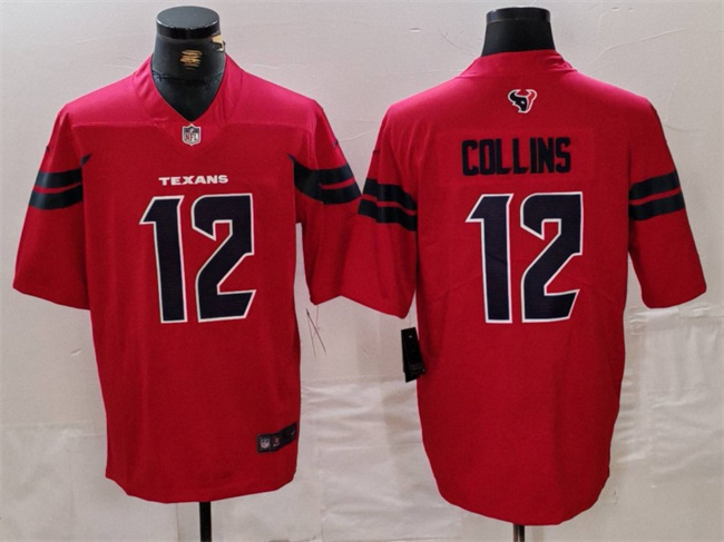 Men's Houston Texans #12 Nico Collins Red Vapor Untouchable Stitched Football Jersey