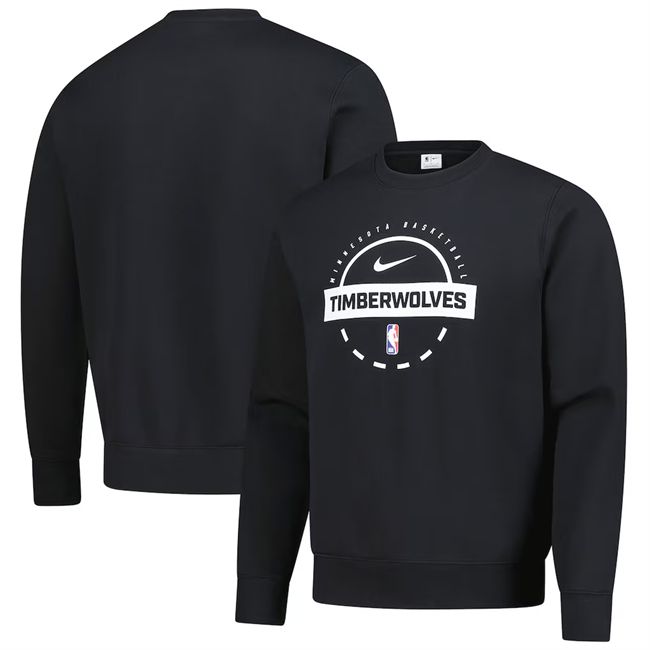 Men's Minnesota Timberwolves Black 2026 Practice Club Sweatshirt