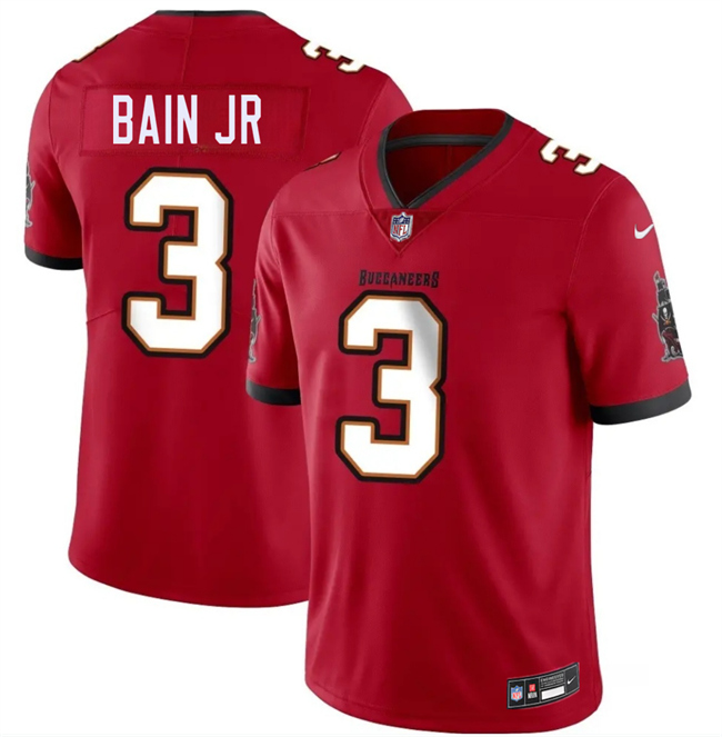 Men's Tampa Bay Buccaneers #3 Rueben Bain Jr Red 2026 Draft Vapor Limited Stitched Jersey