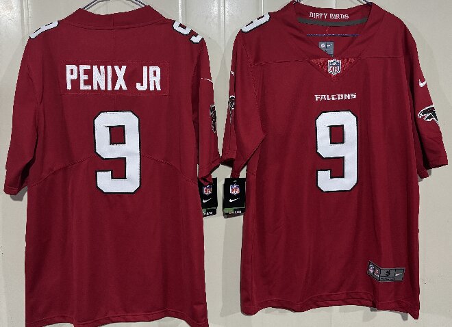 Men's Atlanta Falcons #9 Michael Penix Jr. Red 2026 New Vapor Untouchable Limited Stitched Football Jersey