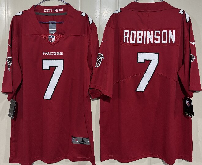 Men's Atlanta Falcons #7 Bijan Robinson Red 2026 New Vapor Untouchable Limited Stitched Football Jersey