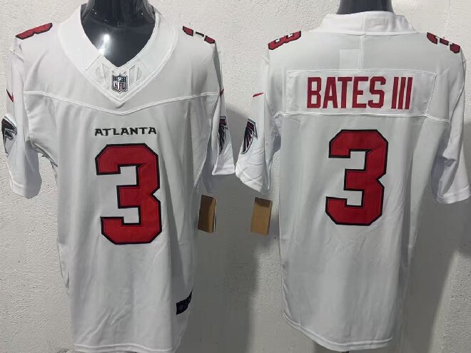 Men's Atlanta Falcons #3 Jessie Bates III  White 2026 New F.U.S.E. Vapor Untouchable Limited Stitched Football Jersey