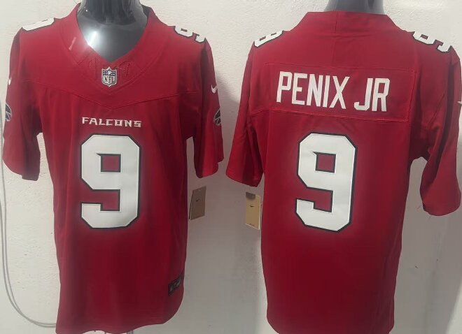 Men's Atlanta Falcons #9 Michael Penix Jr.  Red 2026 New F.U.S.E. Vapor Untouchable Limited Stitched Football Jersey