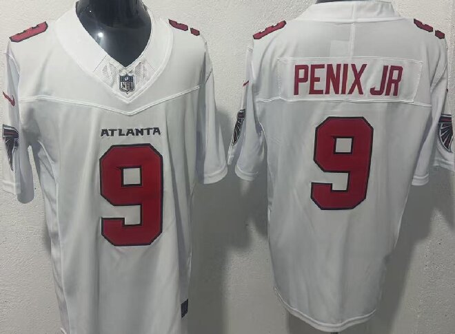 Men's Atlanta Falcons #9 Michael Penix Jr.  White 2026 New F.U.S.E. Vapor Untouchable Limited Stitched Football Jersey