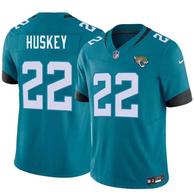 Men's Jacksonville Jaguars #22 Jalen Huskey Teal 2026 Draft F.U.S.E. Vapor Untouchable Limited Stitched Jersey