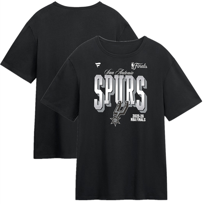 Men's San Antonio Spurs Black 2026 Finals T-Shirt